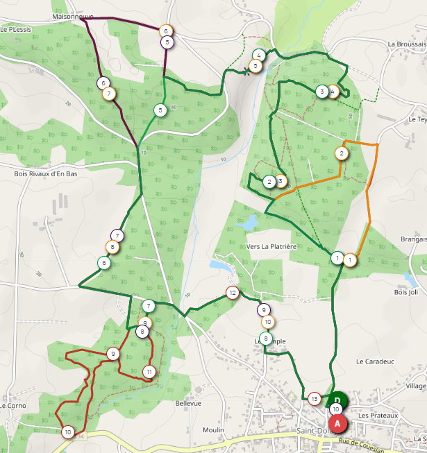 circuit marche nordique la roche bernard