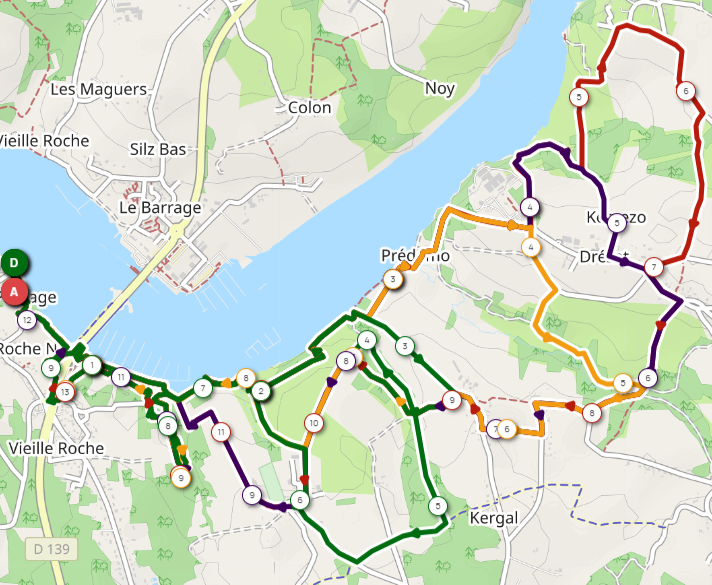 circuit marche nordique la roche bernard