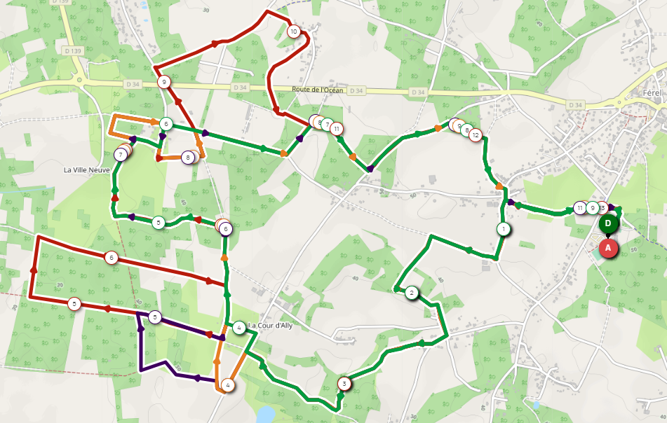 circuit marche nordique la roche bernard
