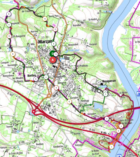 circuit marche nordique la roche bernard